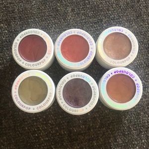 6 pack bundle ColourPop Eyeshadows